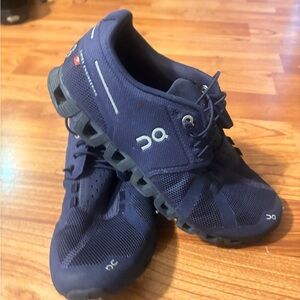 On Cloud 6 Running Sneakers Dark Blue Athletic Shoes